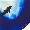 Image 2 : Wyland "Dolphin Flight In Blue" Original Watercolor On Paper