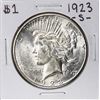 Image 1 : 1923-S $1 Peace Silver Dollar Coin