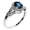 Image 2 : Natural London Blue Topaz Ring