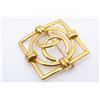 Image 4 : Chanel Gold-tone CC Square Brooch
