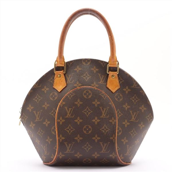 Louis Vuitton Brown Monogram Canvas Leather Ellipse PM Bag