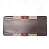 Image 6 : Gucci Beige GG Supreme Canvas Leather Web Trapezoid Handbag