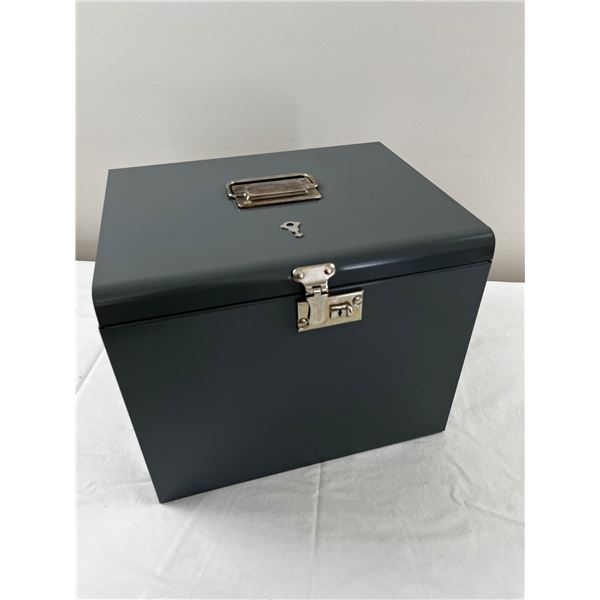 Vintage Metal File Box