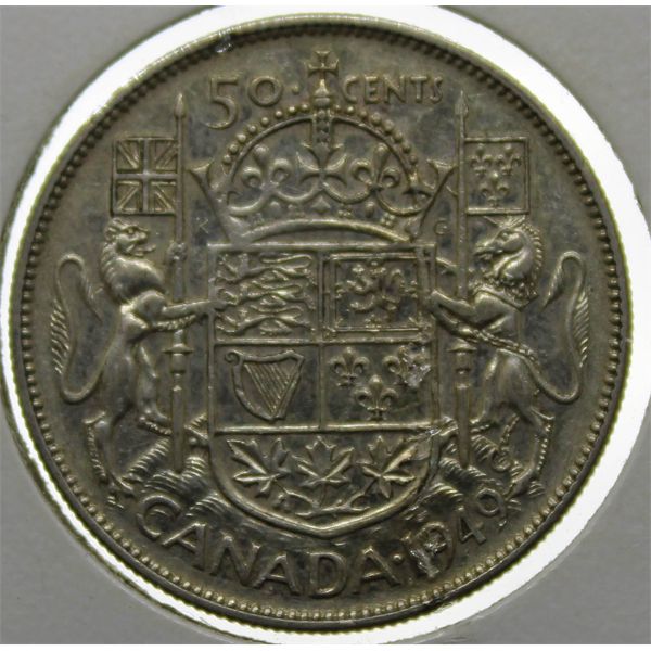 1949 CANADA SILVER 50 CENTS COIN