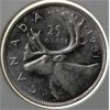 Image 1 : 1951 CANADA SILVER 25 CENTS COIN
