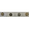 Image 2 : 4 CANADA 10 CENTS SILVER COINS CONSEC. DATES