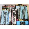 Image 1 : FLAT OF ASSORT. ATLAS H/O SCALE MODEL TRAIN TRACKS & SWITCHES