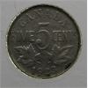 Image 1 : 1923 LARGE CANADA 5 CENTS COIN