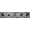 Image 1 : 5 LARGE 5 CENTS CANADA COINS 1947 ML -