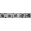 Image 1 : 5 LARGE 5 CENTS CANADA COINS NEAR CONS. DATES