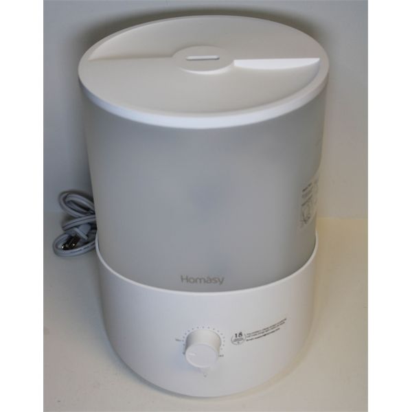 Homasy Cool Mist Humidifier, Top Fill, 2.5L Capacity 