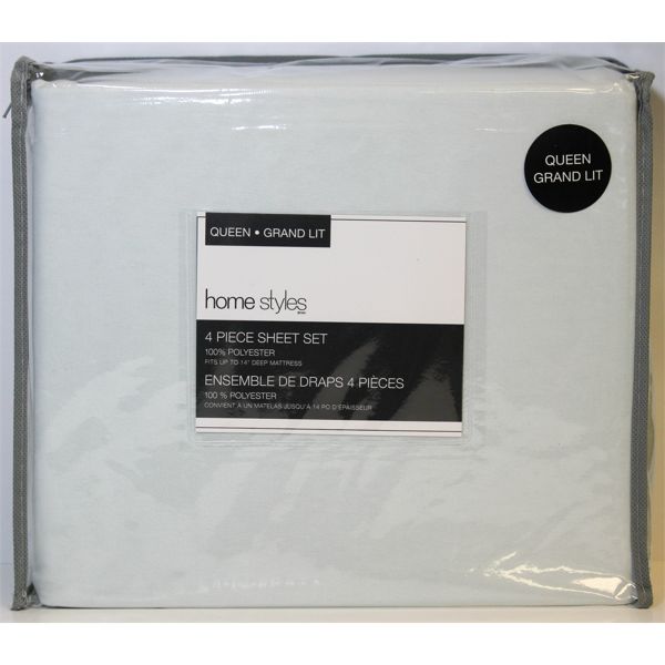 NEW HOME STYLES 4 PIECE SHEET SET - QUEEN 