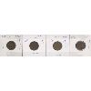 Image 1 : 4 SMALL NEWFOUNDLAND ONE CENT COINS 1938 -