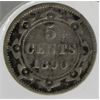 Image 1 : 1890 NEWFOUNDLAND 5 CENTS SILVER COIN