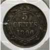 Image 1 : 1896 NEWFOUNDLAND 5 CENTS SILVER COIN