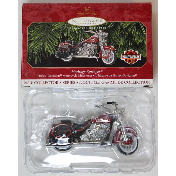 HALLMARK HARLEY-DAVIDSON HERITAGE SPRINGER MOTORCYCLE KEEPSAKE ORNAMENT