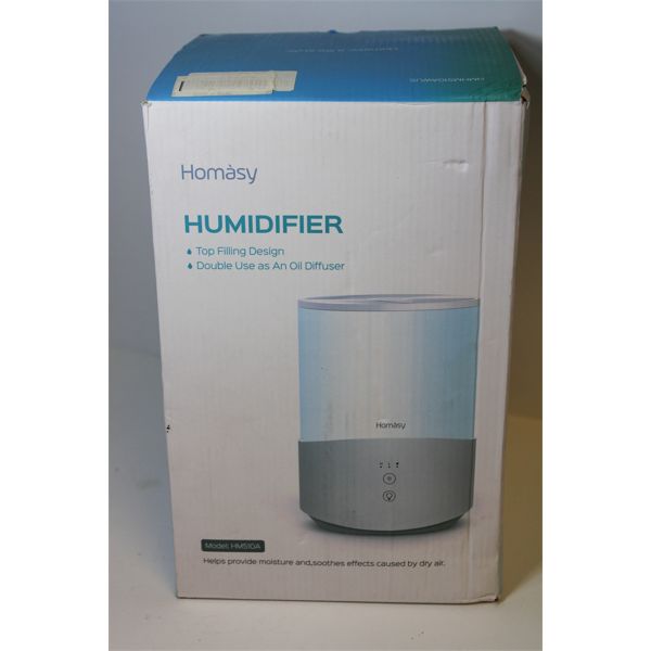 Homasy Cool Mist Humidifier, Top Fill, 2.5L Capacity Model HM510A