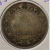 Image 1 : 1888 NEWFOUNDLAND 50 CENTS SILVER COIN