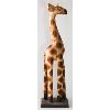 Image 1 : WOODEN GIRAFFE FIGURINE SCULPTURE