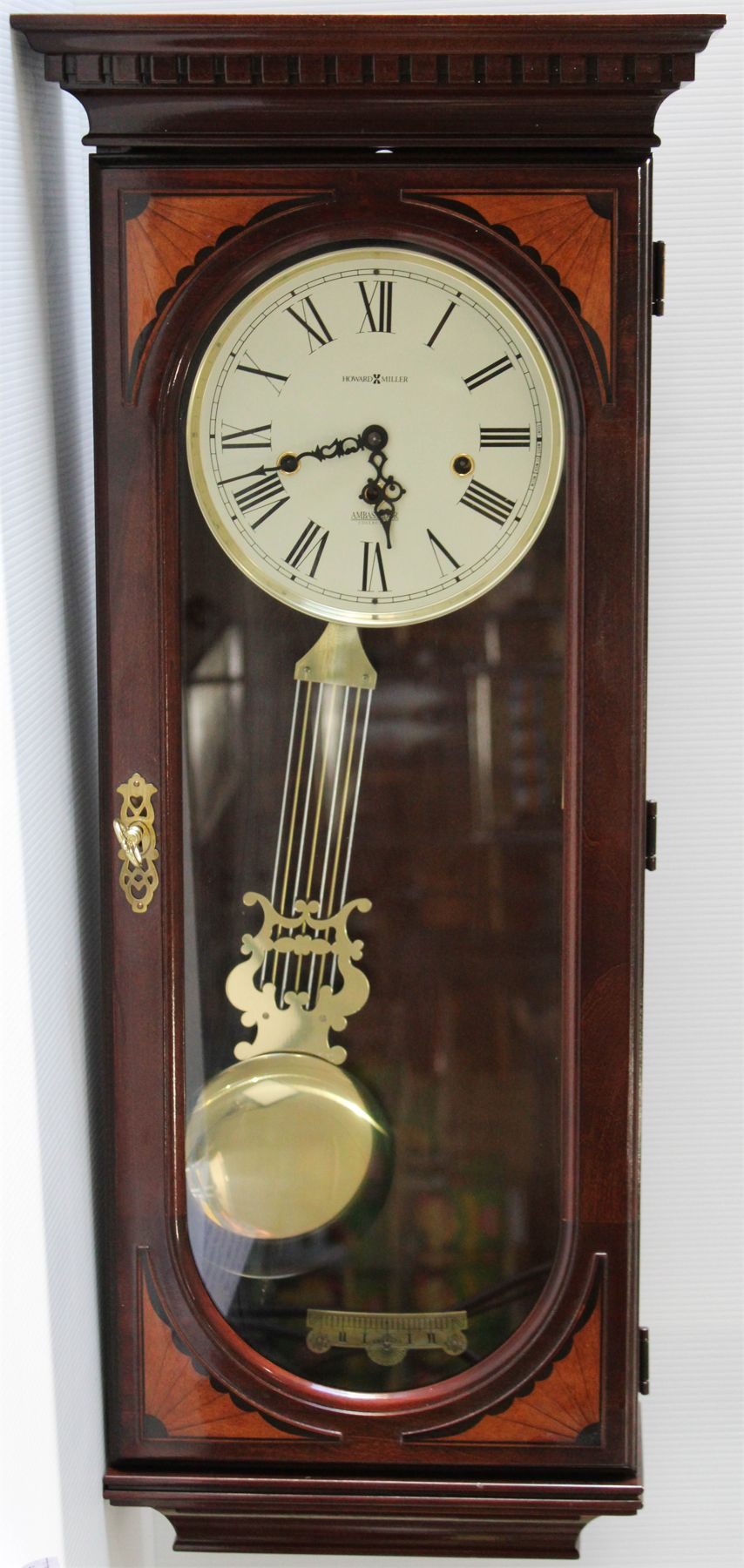 HOWARD MILLER MODEL 613637 CHIME WALL CLOCK