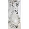 Image 1 :  FLORAL PATTERN CRYSTAL VASE 