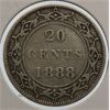 Image 1 : 1888 NEWFOUNDLAND 20 CENTS SILVER COIN