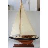Image 1 : STYLE OF CIRCA 1900 WOOD MODEL SAILING SHIP