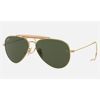 Image 1 : NEW MOST POPULAR RAY-BAN OUTDOORSMAN GREEN CLASSIC G-15 AVIATOR UNISEX SUNGLASSES. MSRP $159