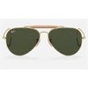 Image 2 : NEW MOST POPULAR RAY-BAN OUTDOORSMAN GREEN CLASSIC G-15 AVIATOR UNISEX SUNGLASSES. MSRP $159