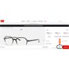 Image 2 : RAY-BAN UNISEX JOHN OPTICS EYEGLASSES FRAME, GRADIENT GREY HAVANA SQUARE 51MM. MSRP $224