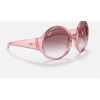 Image 3 : RAY BAN TRANSPARENT PINK SLIM ROUND GLASSES. MSRP $198