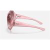 Image 4 : RAY BAN TRANSPARENT PINK SLIM ROUND GLASSES. MSRP $198