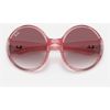 Image 5 : RAY BAN TRANSPARENT PINK SLIM ROUND GLASSES. MSRP $198