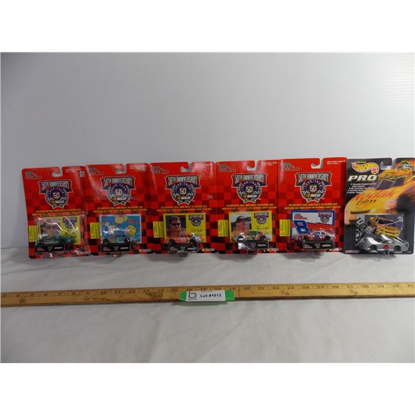 (6) 50th Anniversary Nascar and Pro Racing Cars 1:64 scale