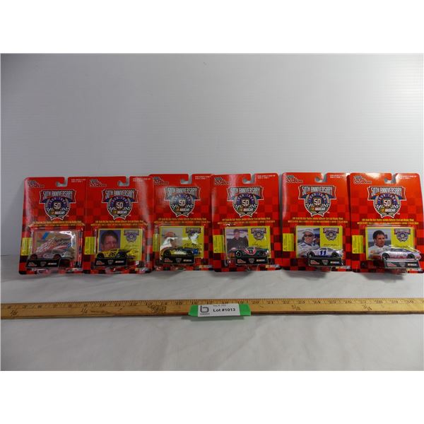 (6) 50th Anniversary Nascar Cars 1:64 scale