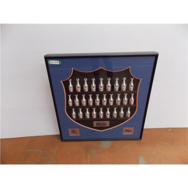 Labatt Blue NHL Teams On Mini Stanley Cups 33x33 Bodnarus Auctioneering labatt-blue-nhl-teams-on-mini-stanley-cups-33x33-bodnarus-auctioneering