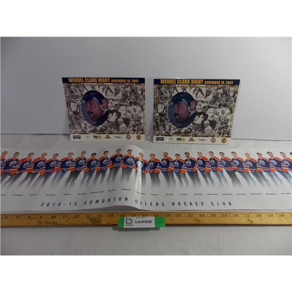 Wendel Clark Posters and Edmonton Oilers 2014-2015 Roster Poster