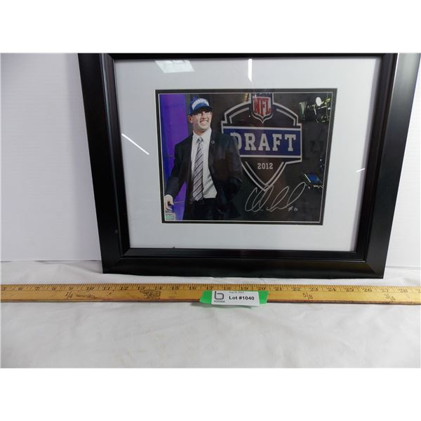 Framed Signed NFL 2012 Draft Photo-14x17