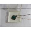 Image 2 : 925 Silver with Jade Necklace