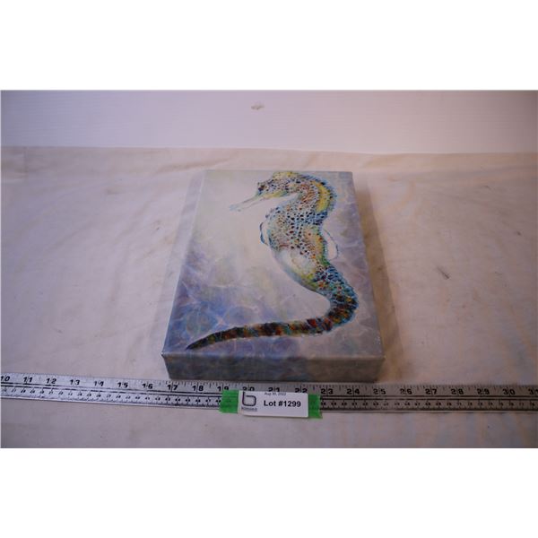 Cheryl Tuck Tallon Canvas Print “Tall, Dark and Handsome” Seahorse