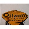 Image 2 : Oilzum Motor Oils Porcelain Fantasy Sign - 9"x9"