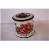 Image 2 : (2) Vintage Tins + Clear Glass Jar