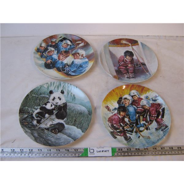 (4) Bradford/Dominion plates with certificates