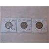 Image 2 : 1953,1954,and 1955 Canadian Quarters