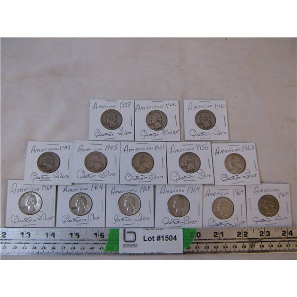 (14) American Quarters...years as pictured