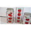 Image 2 : (5) Assorted Sized Apple themed jars