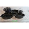 Image 1 : Enamel Pots and pans with frying pan