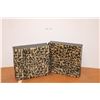Image 1 : *(2) Square Leopard Print Cushions (20.75x20.75)