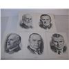 Image 2 : (14) Sketches of Canadian Prime Ministers, made by Quaker Oats Centennial edition