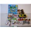 Image 1 : Large flat of assorted toys, as pictured